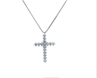 Halskette Promesse Dame in Weißgold Diamante CRF4E10